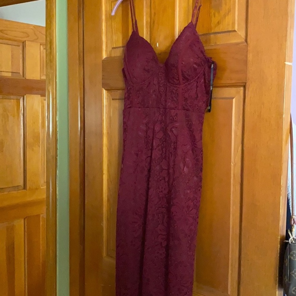 Red lace dress. ON HOLD!